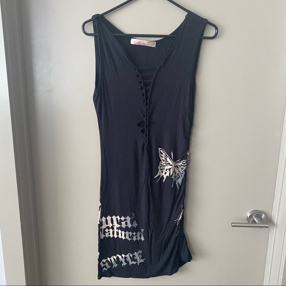 Anthropology Anama Black Tank Dress Size L